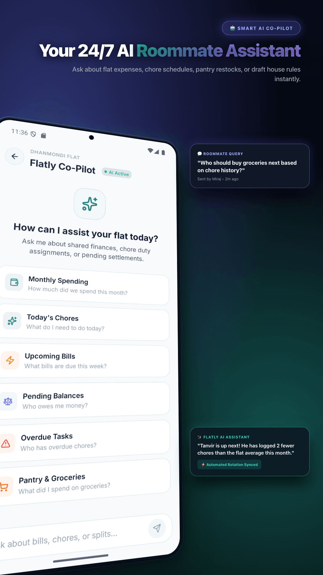 Flatly AI Roommate Copilot