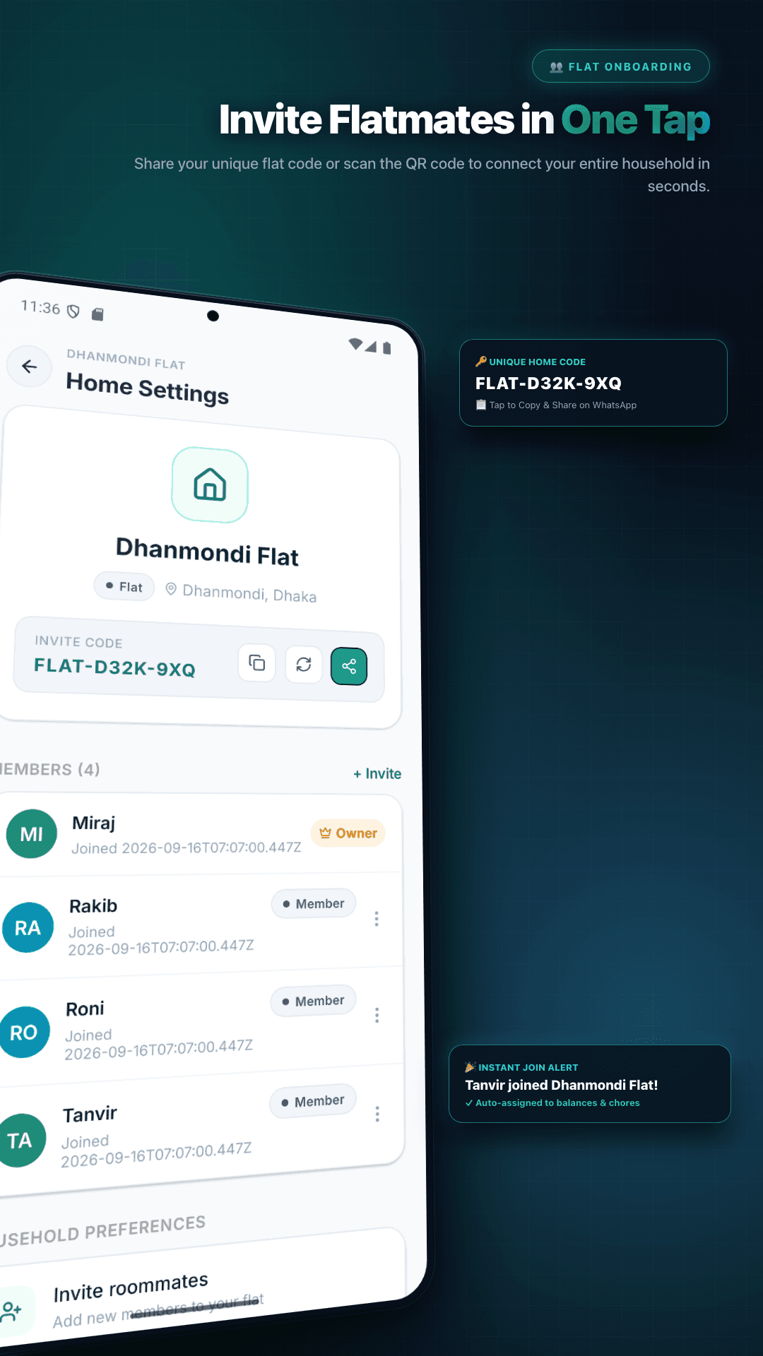 Instant 6-Digit Flat Invites